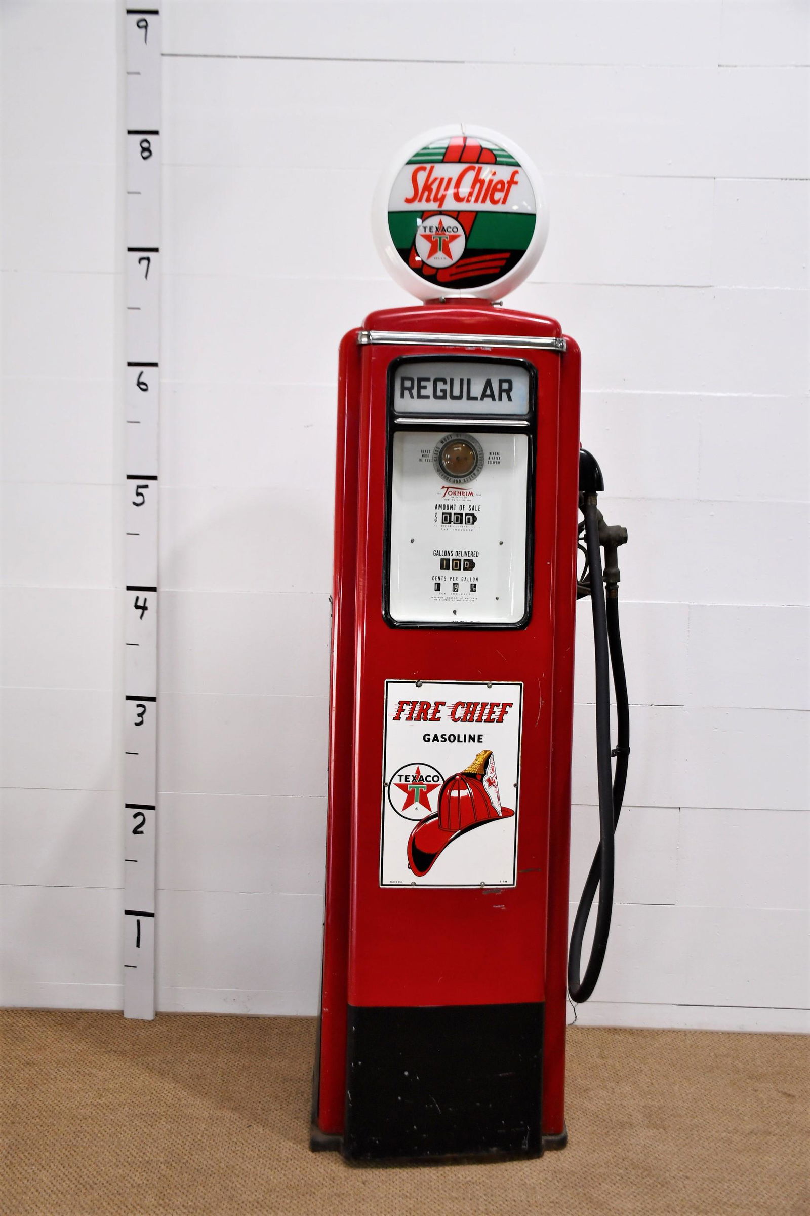 Tokheim Gas Pump Advertising Texaco 92 1/2"H  x  26"L  x  18"W (1 of 11)