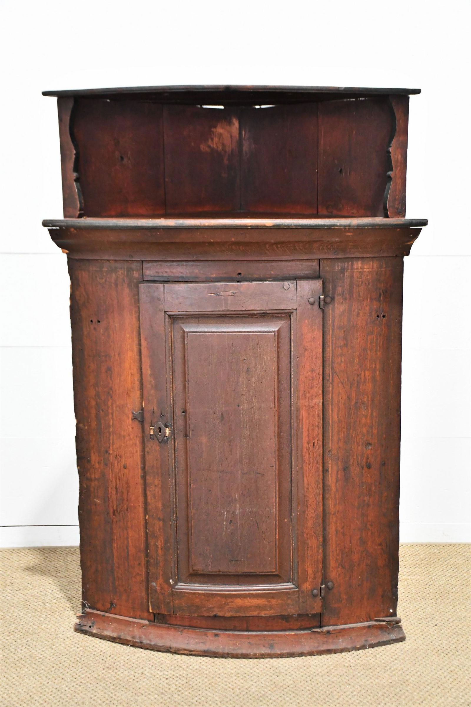 18th C. Swedish Corner Cupboard 53 1/2"H  x  36"L  x  23"W (1 of 6)
