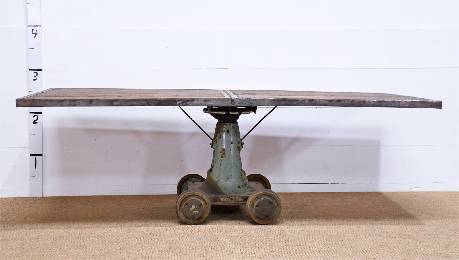 Industrial Work Island 31"H x 94 1/2"L x 39"W: Industrial Work Island 31"H x 94 1/2"L x 39"W