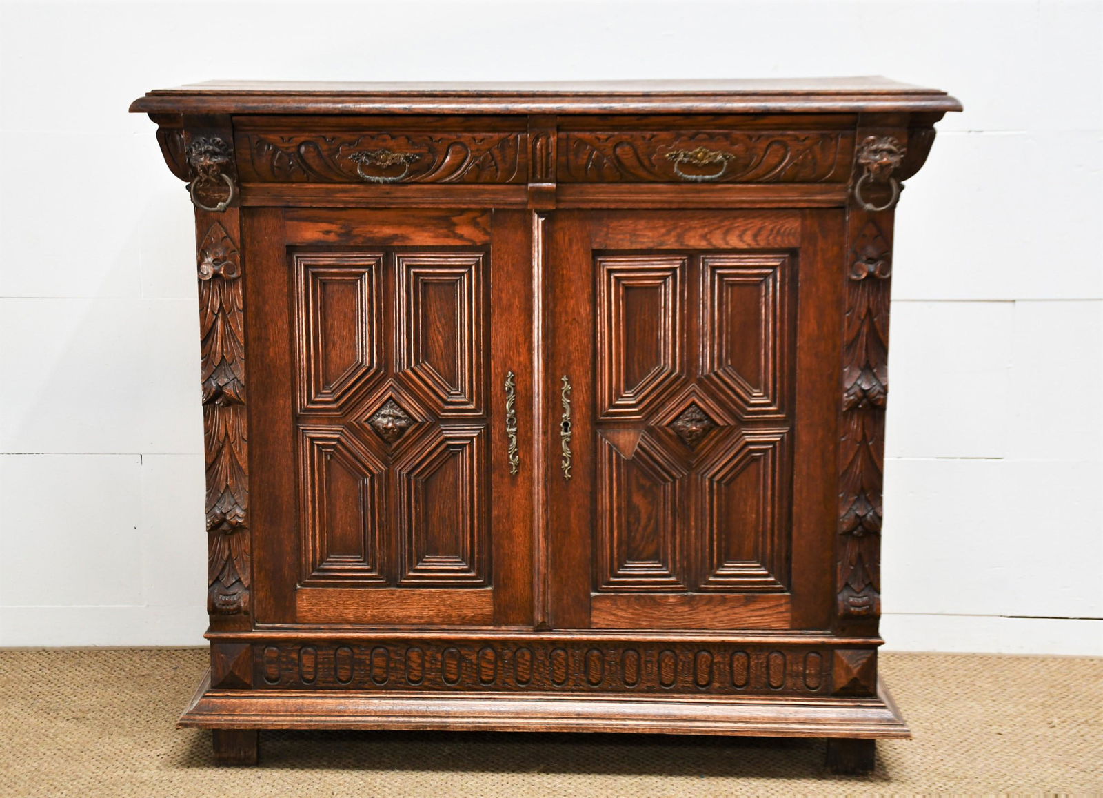 Late 19th C. French Carved Server 41"H  x  45 1/2"L  x  20"W (1 of 8)