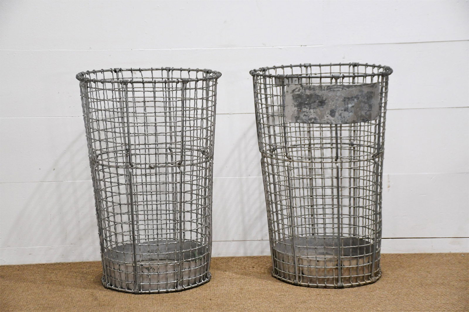 2 PC Industrial Parks Waste Baskets 54"H  x  44" Diam. (1 of 3)