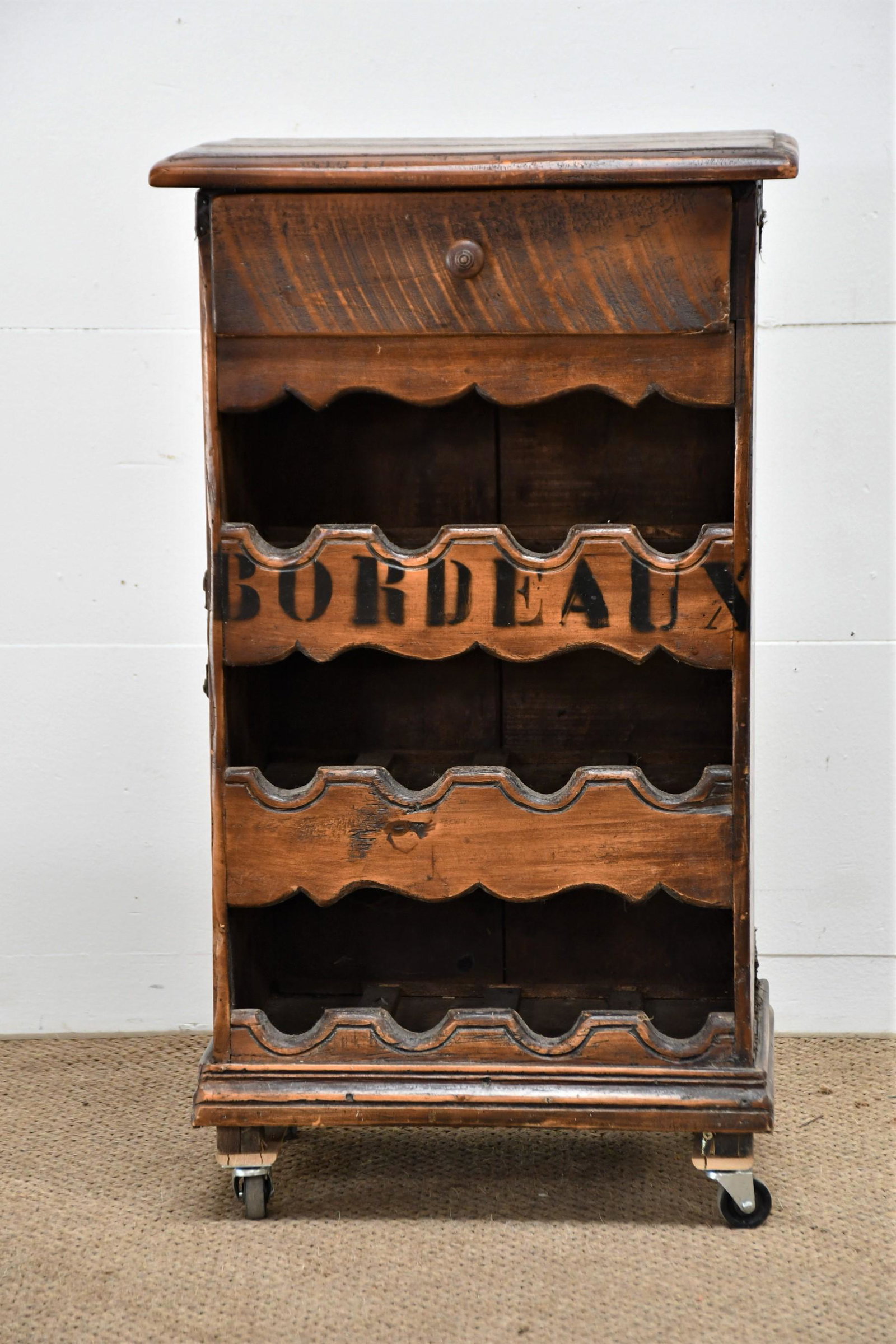 French Bordeaux 12 Bottle Wine Cabinet 33"H x 19"L x 13 1/2"W: French Bordeaux 12 Bottle Wine Cabinet 33"H x 19"L x 13 1/2"W