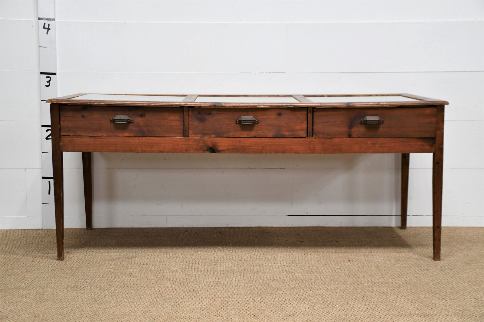 Haberdashery Display Showcase 32"H  x  76 1/2"L  x  30 1/2"W (1 of 10)