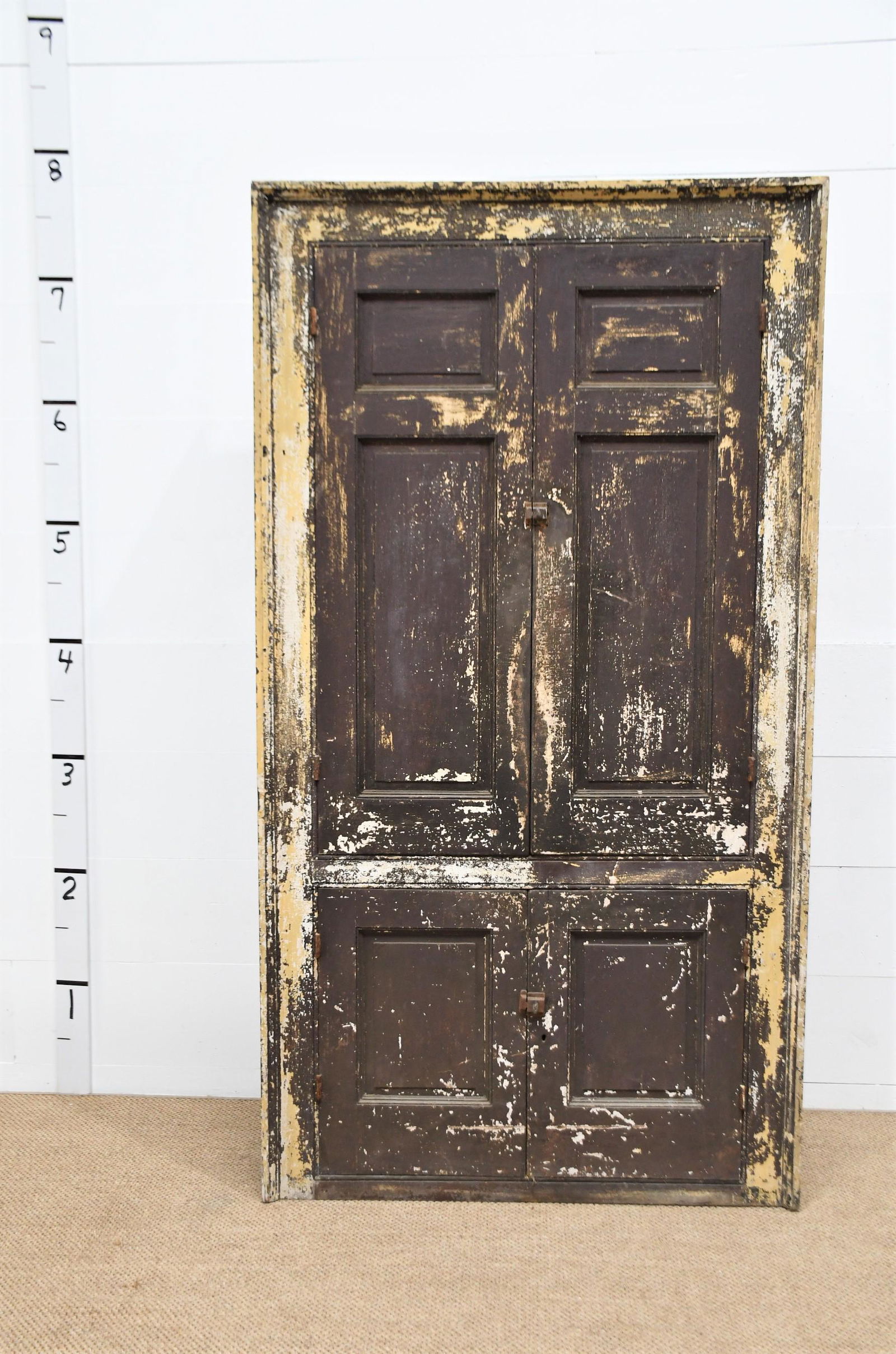 Painted Farmhouse Cupboard 87 1/2"H  x  47 1/2"L  x  15"W (1 of 4)