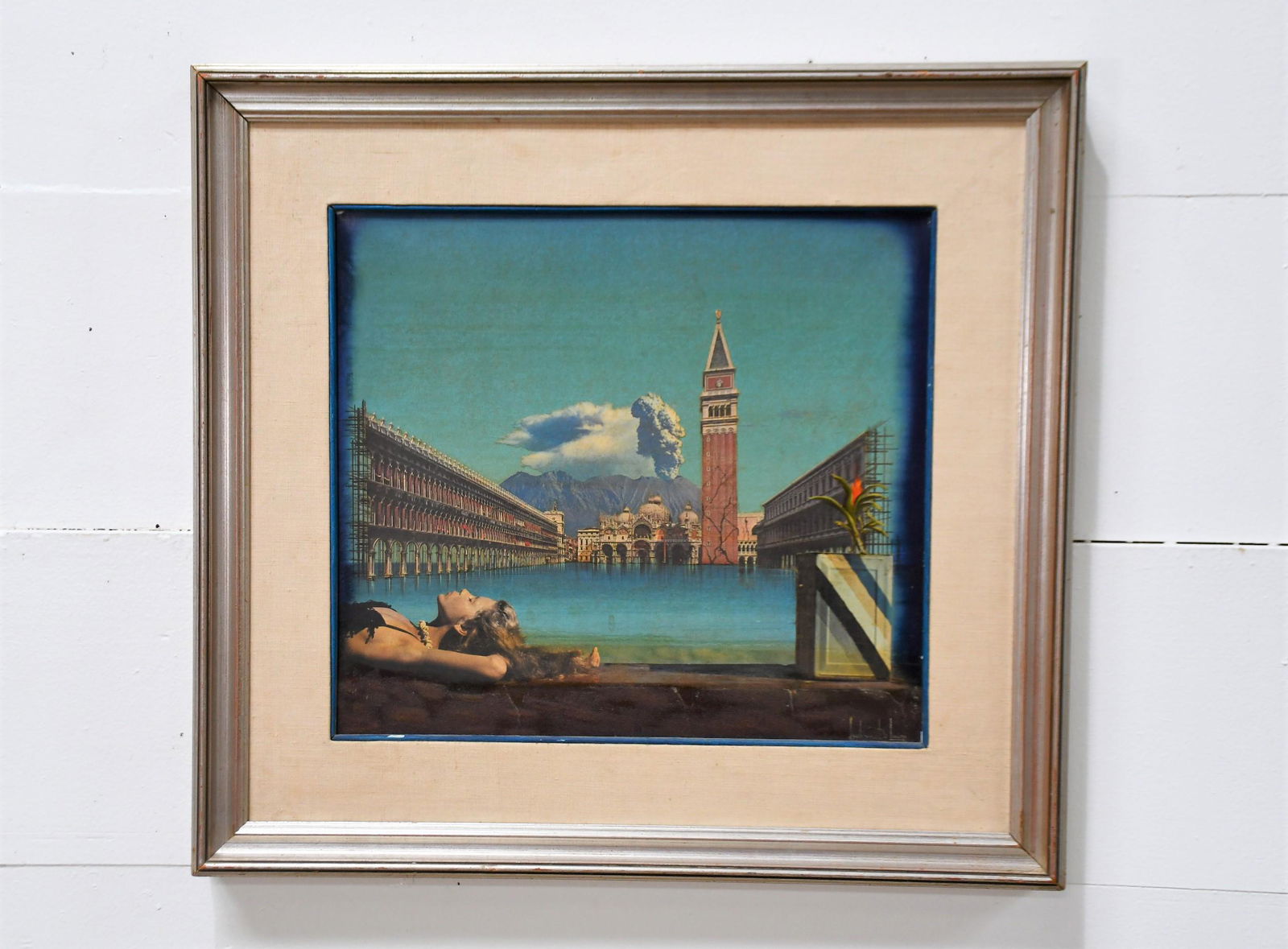 Mid Century Painting  by - Ludovico de Luigi 26"  x  28" (1 of 8)