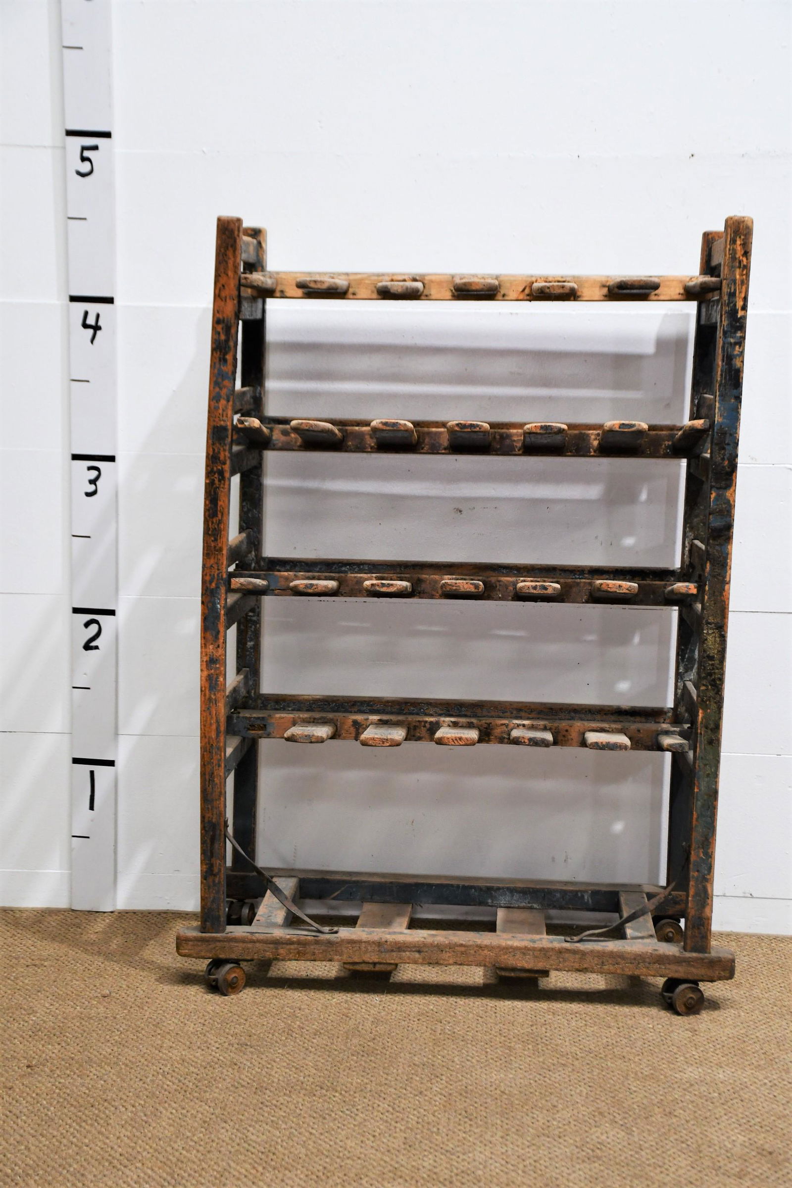 Industrial Shoe Warehouse Rack 54"H  x  35"L  x  15 1/2"W (1 of 5)