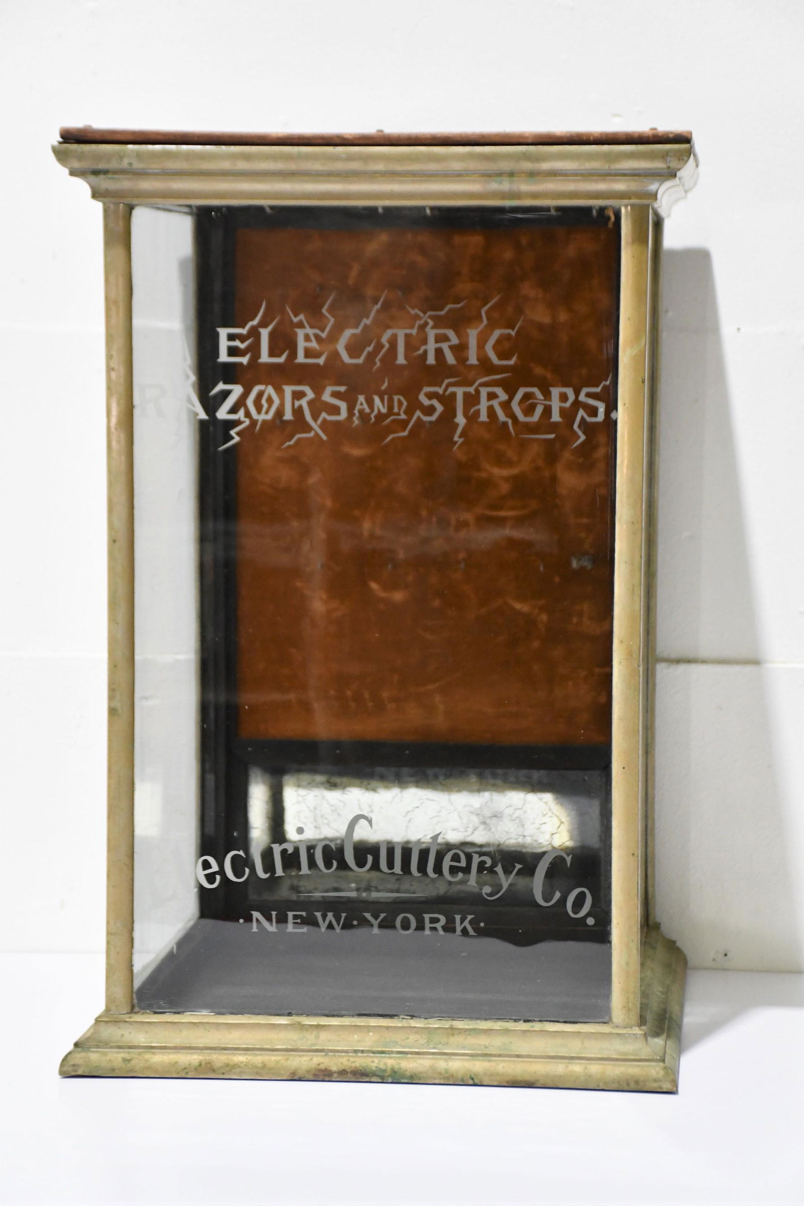 General Store Electric Razors Display Case 27 1/2"H,   18"  x   17 1/2" (1 of 5)