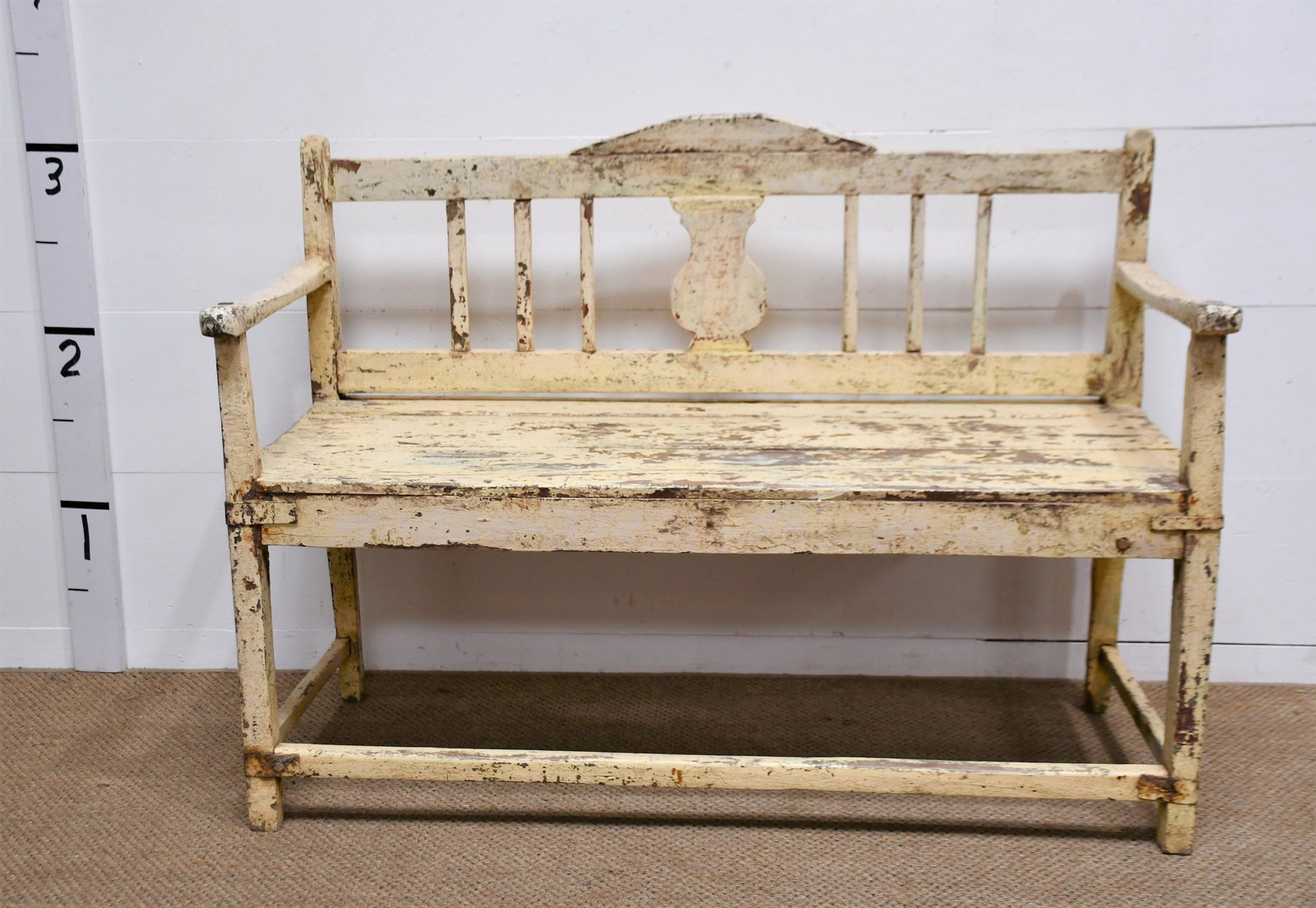 Painted Garden Bench 38"H x 52"L x 22"W: Painted Garden Bench 38"H x 52"L x 22"W
