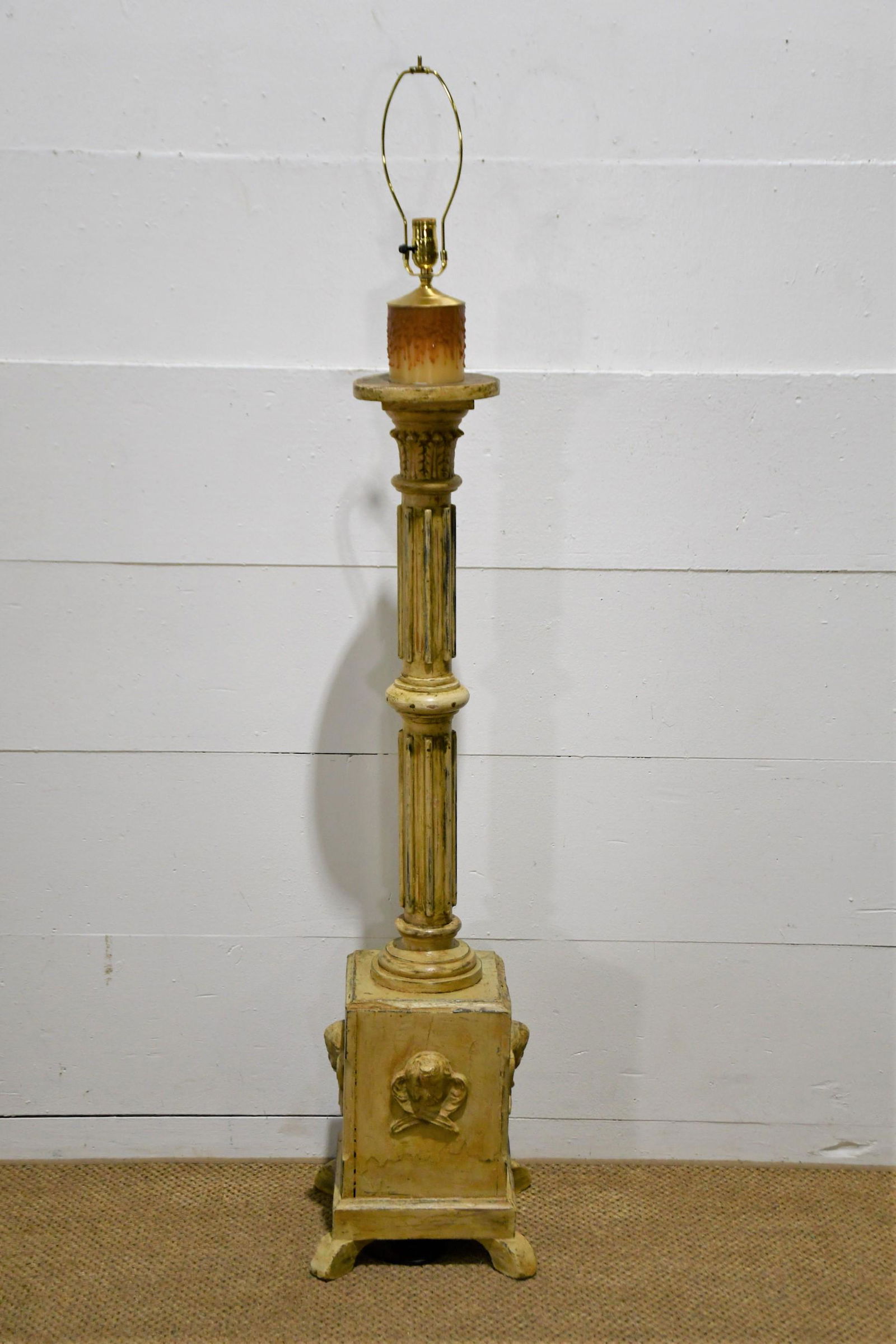 French Floor Lamp 64"H,   12 1/2"  x   12 1/2" (1 of 5)