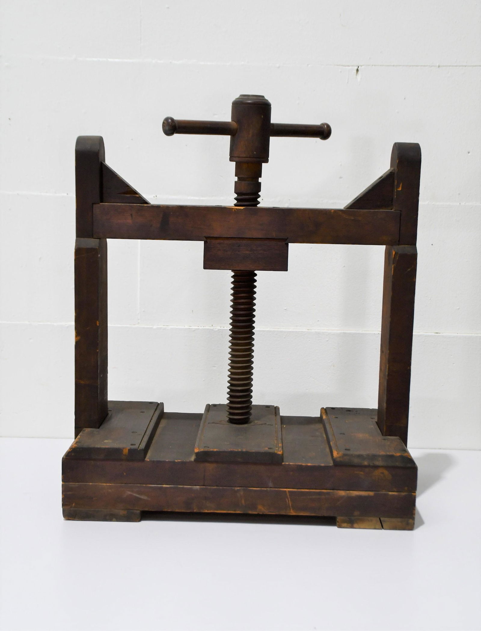 19th C. Wooden Book Press 29"H  x  24"L  x  14"W (1 of 4)