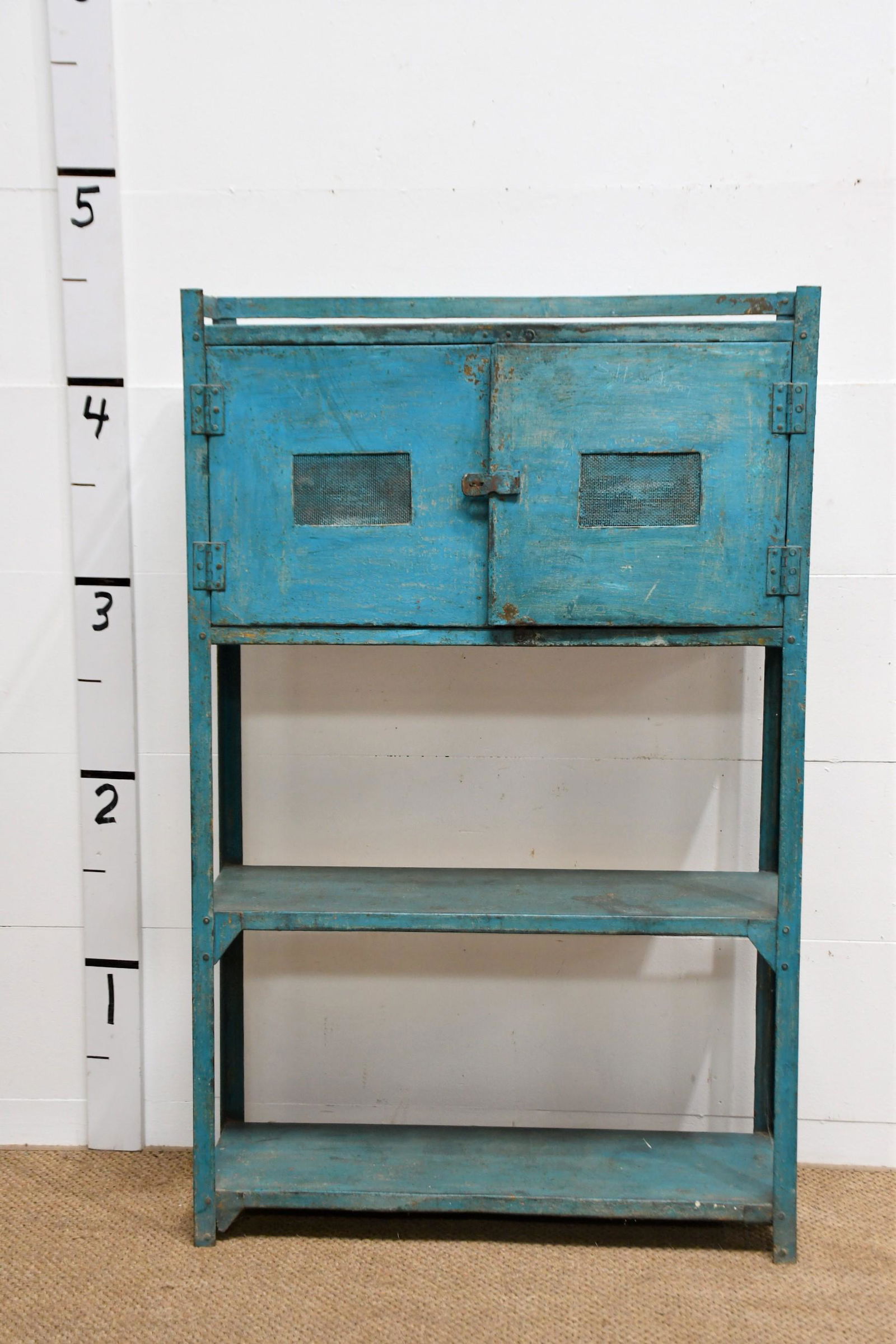 Painted Metal Kitchen Rack 53"H  x  34"L  x  10 1/2"W (1 of 4)