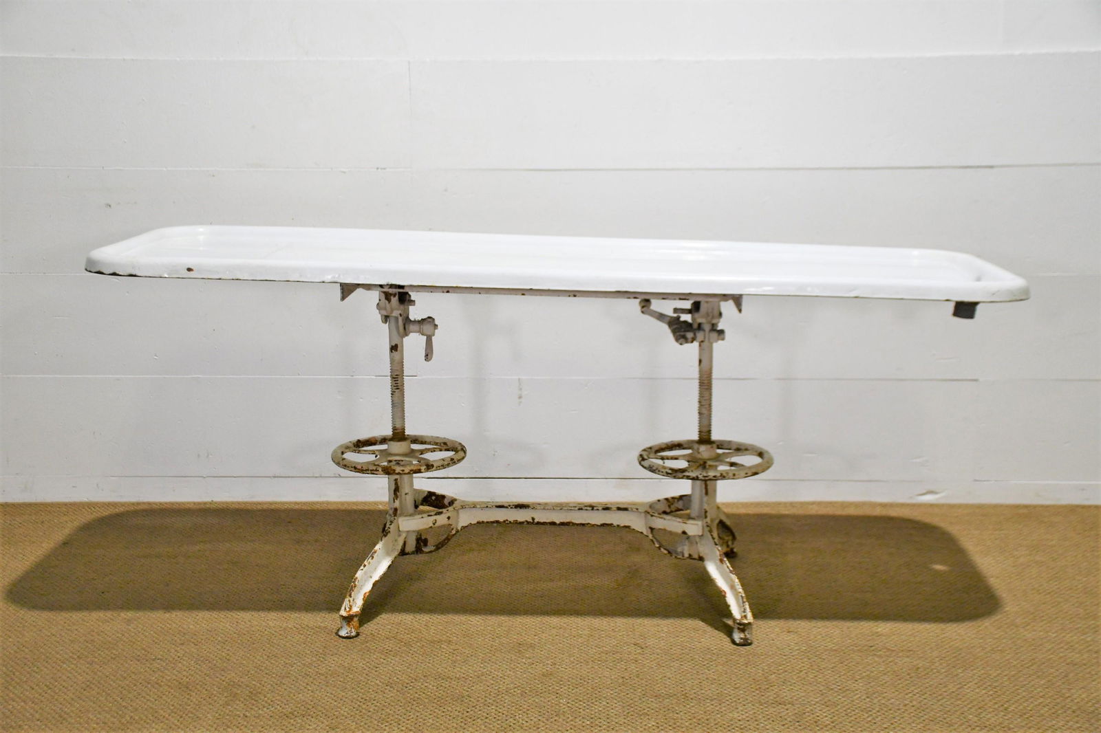Industrial Adjustable Table 32"H,   77"L,   26 1/2"W (1 of 5)