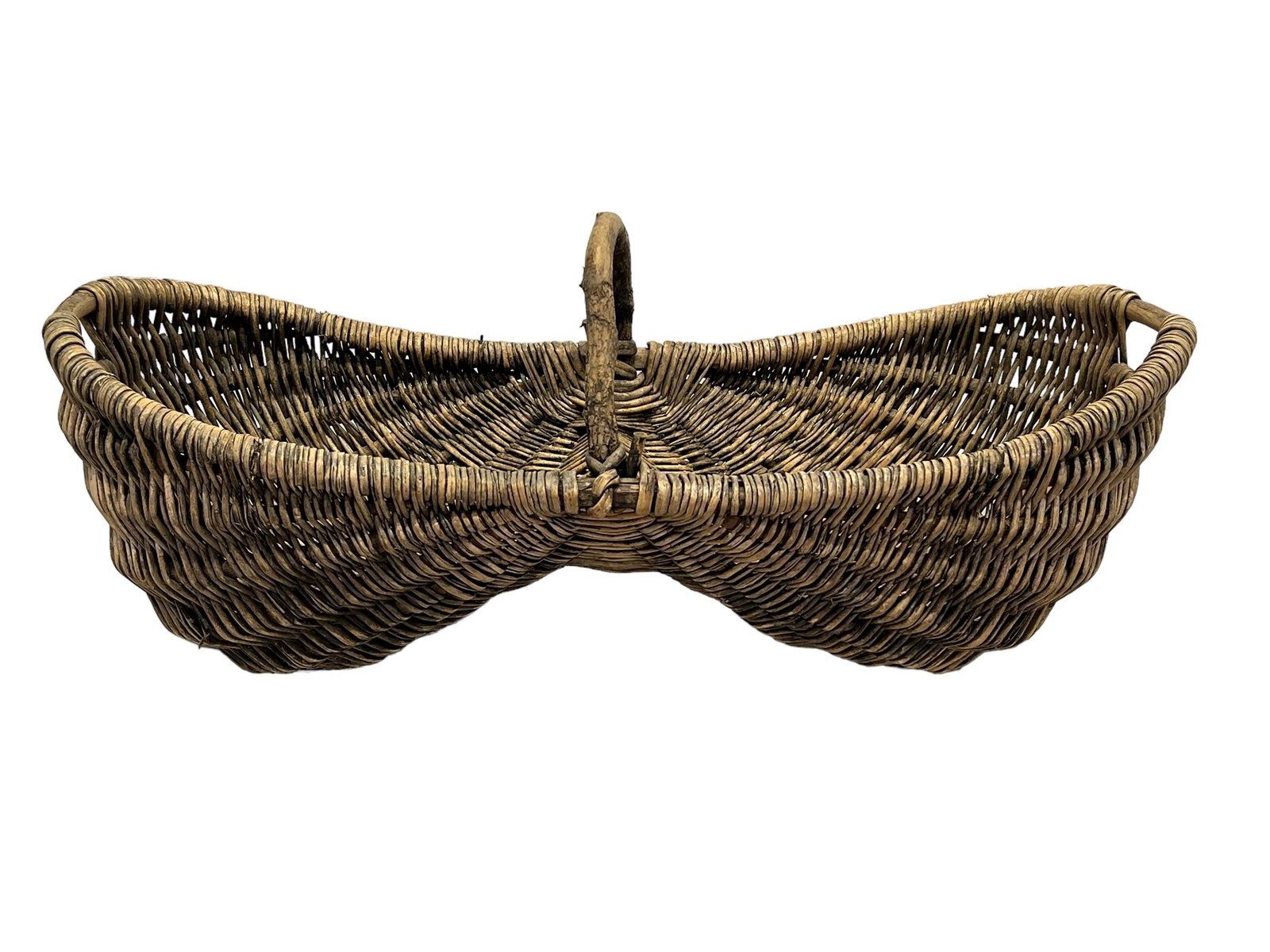 French Grape Gathering Basket 17"H,   42"L,   17 3/4"W (1 of 7)