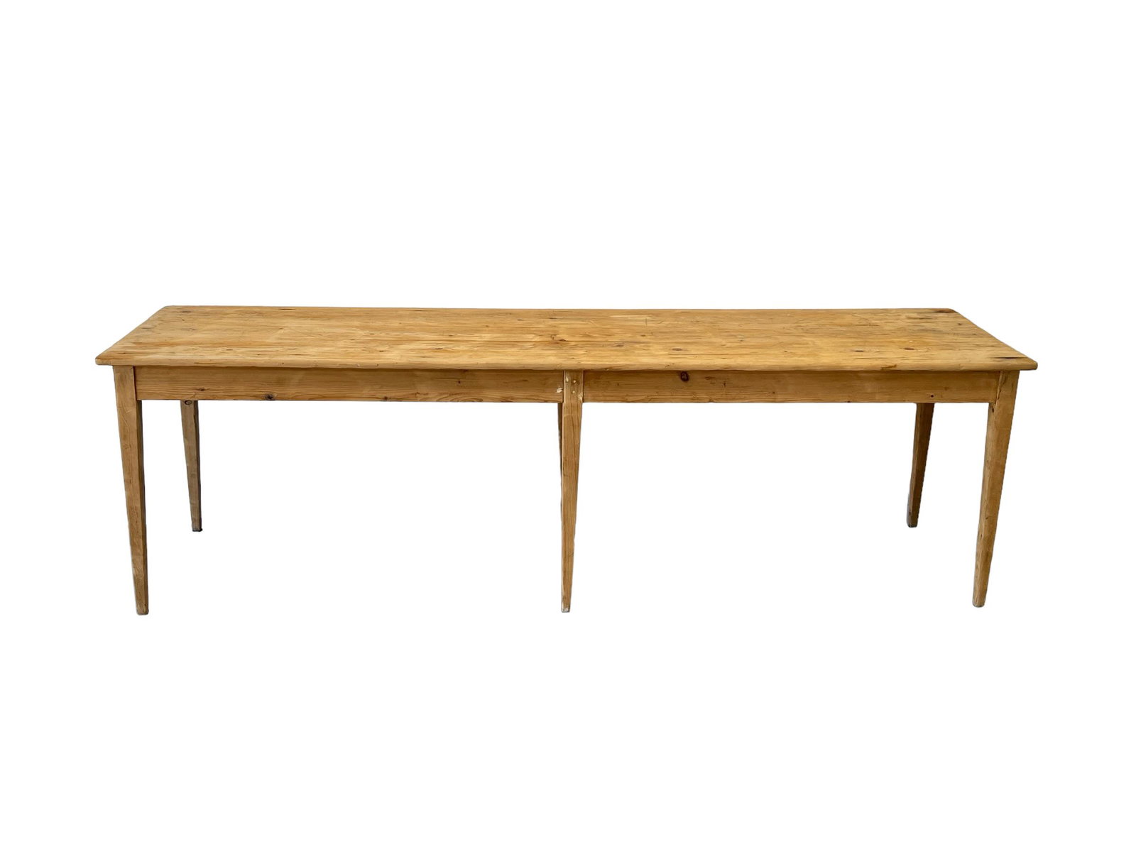 French Pine Six Leg Work Table 29 1/2"H,   98 1/4"L,   26 3/4"W (1 of 5)