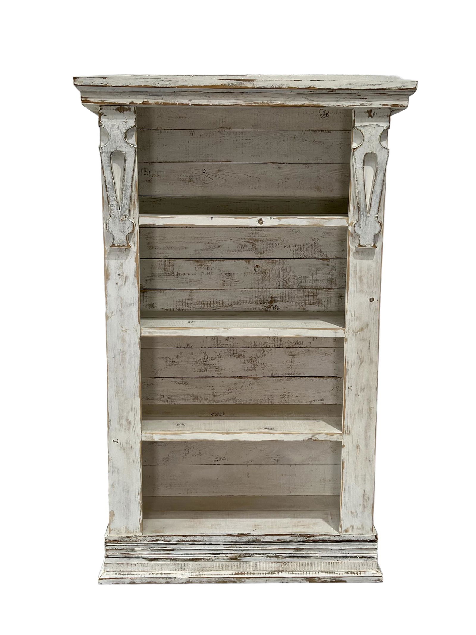 White Painted Store Display Shelf 79"H,   49 3/8"L,   19 1/4"W (1 of 4)