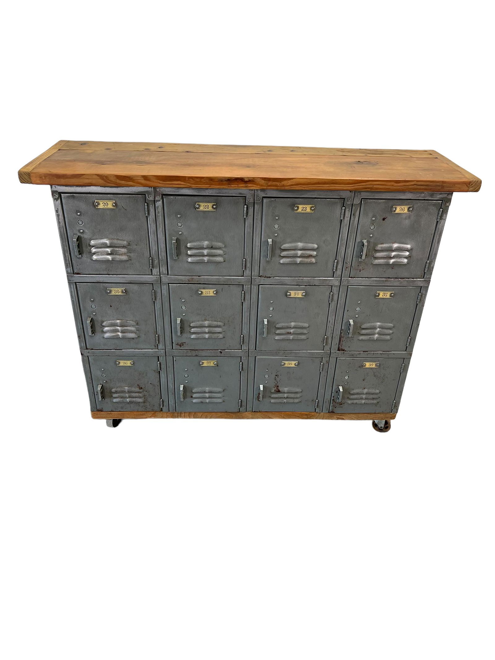 Industrial Locker Island 42 3/8"H x 54"L x 60 5/8"W (1 of 4)