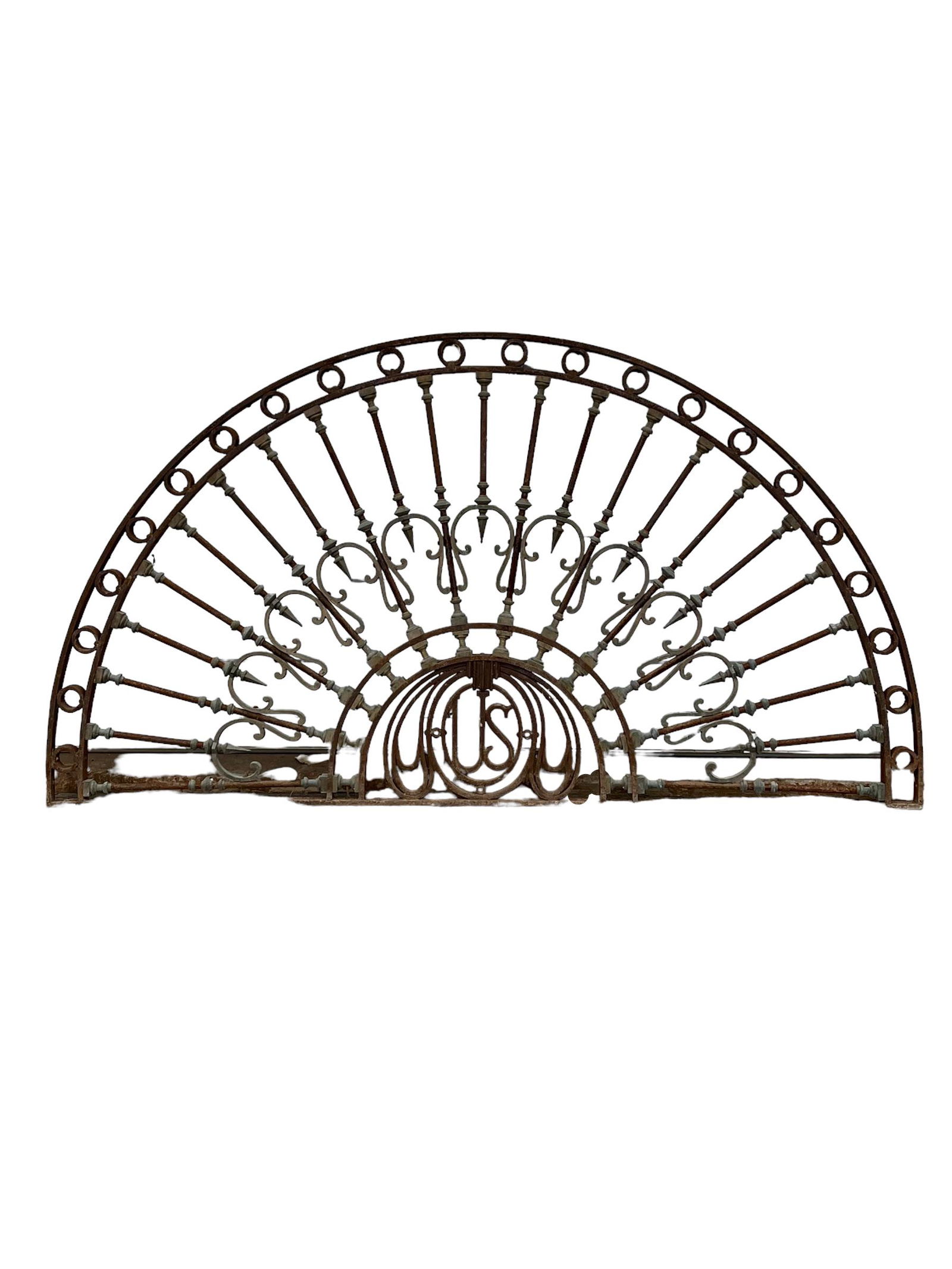 U.S. Embassy Arched Iron Header 42 1/2"  x   79" (1 of 5)