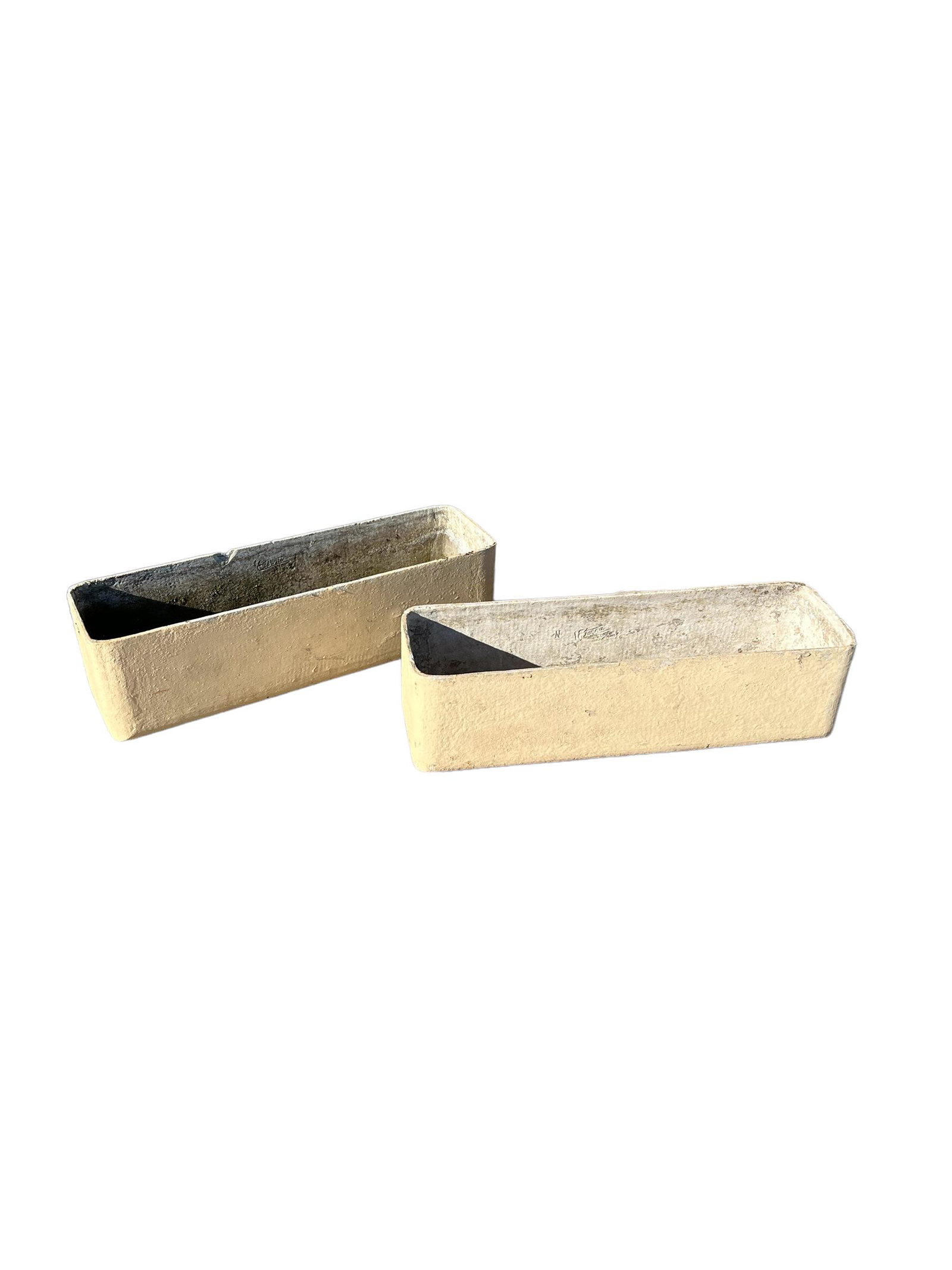 Pair of Willy Guhl Window Box Planters 7"H x 23 1/2"L x 6 3/4"W (1 of 5)