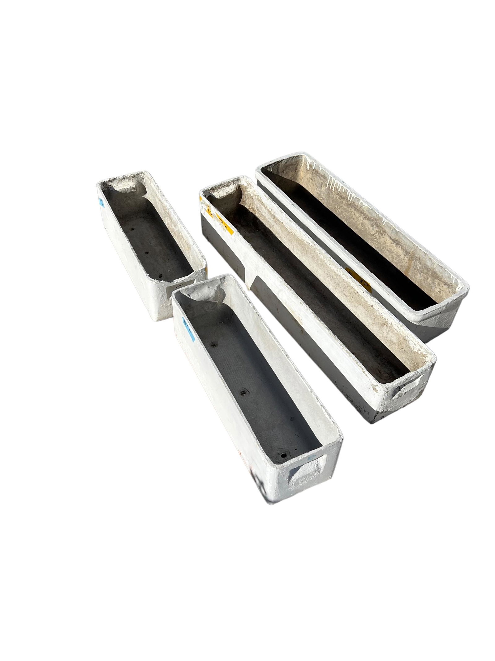 4 PC Willy Guhl Window Boxes 7"H x 35 1/2"Lx 7"W largest: 4 PC Willy Guhl Window Boxes 7"H x 35 1/2"Lx 7"W largest