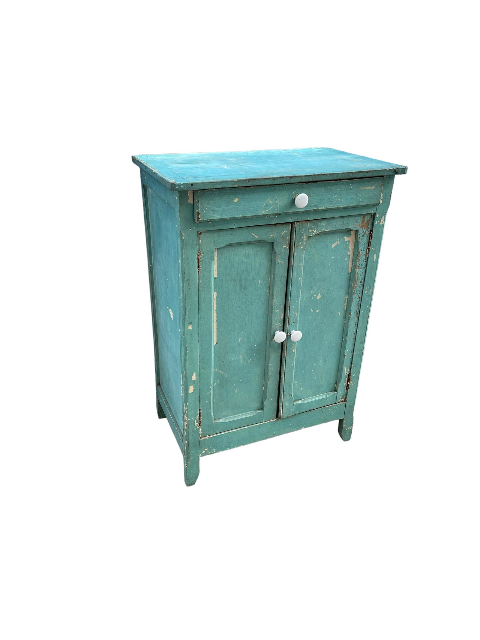 Painted French Country Side Cabinet 39 1/4"H,   27 1/2"  x   17 1/4" (1 of 5)