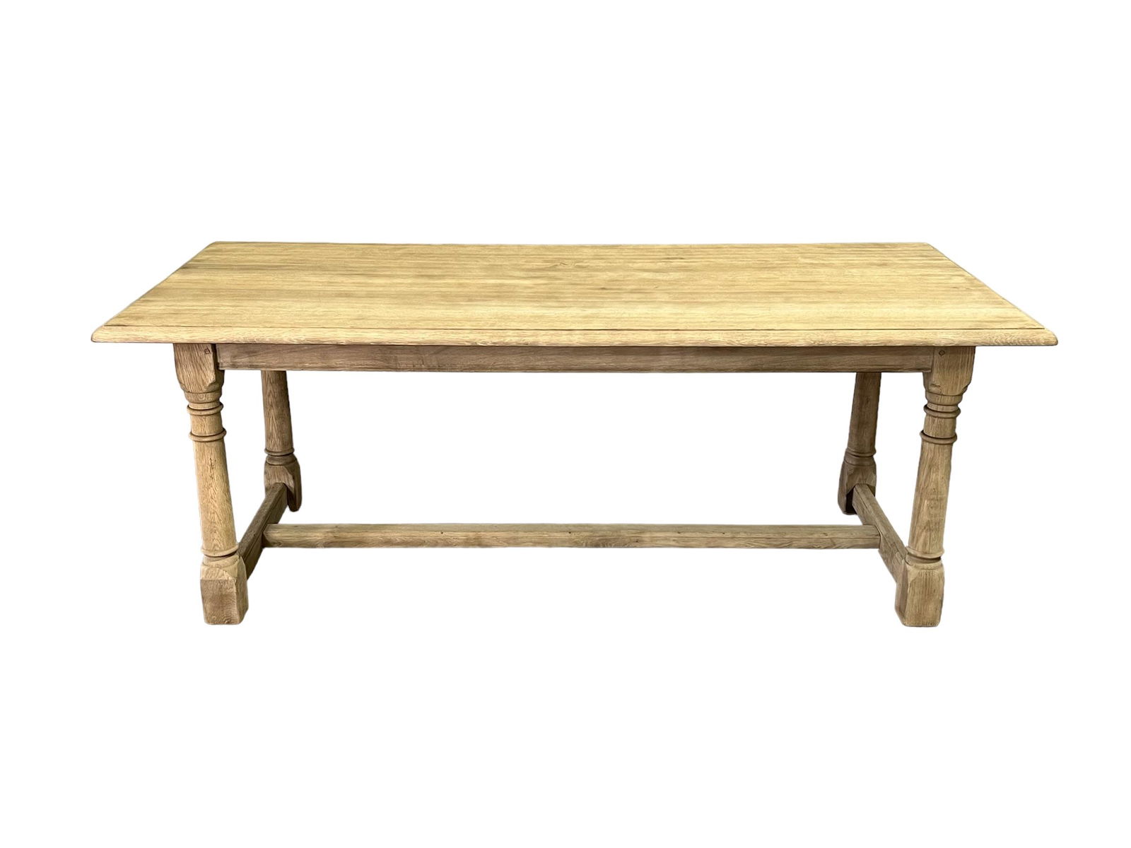 French Bleached Trestle Table 29 5/8"H,   78 7/8"L,   35 3/4"W (1 of 7)
