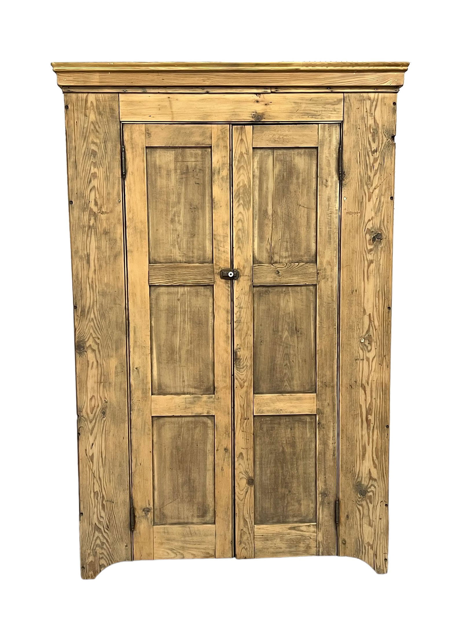 Pa. Two Door Storage Cupboard 83 1/2"H,   54 5/8"L(crown),   17 3/8"W(crown) (1 of 10)