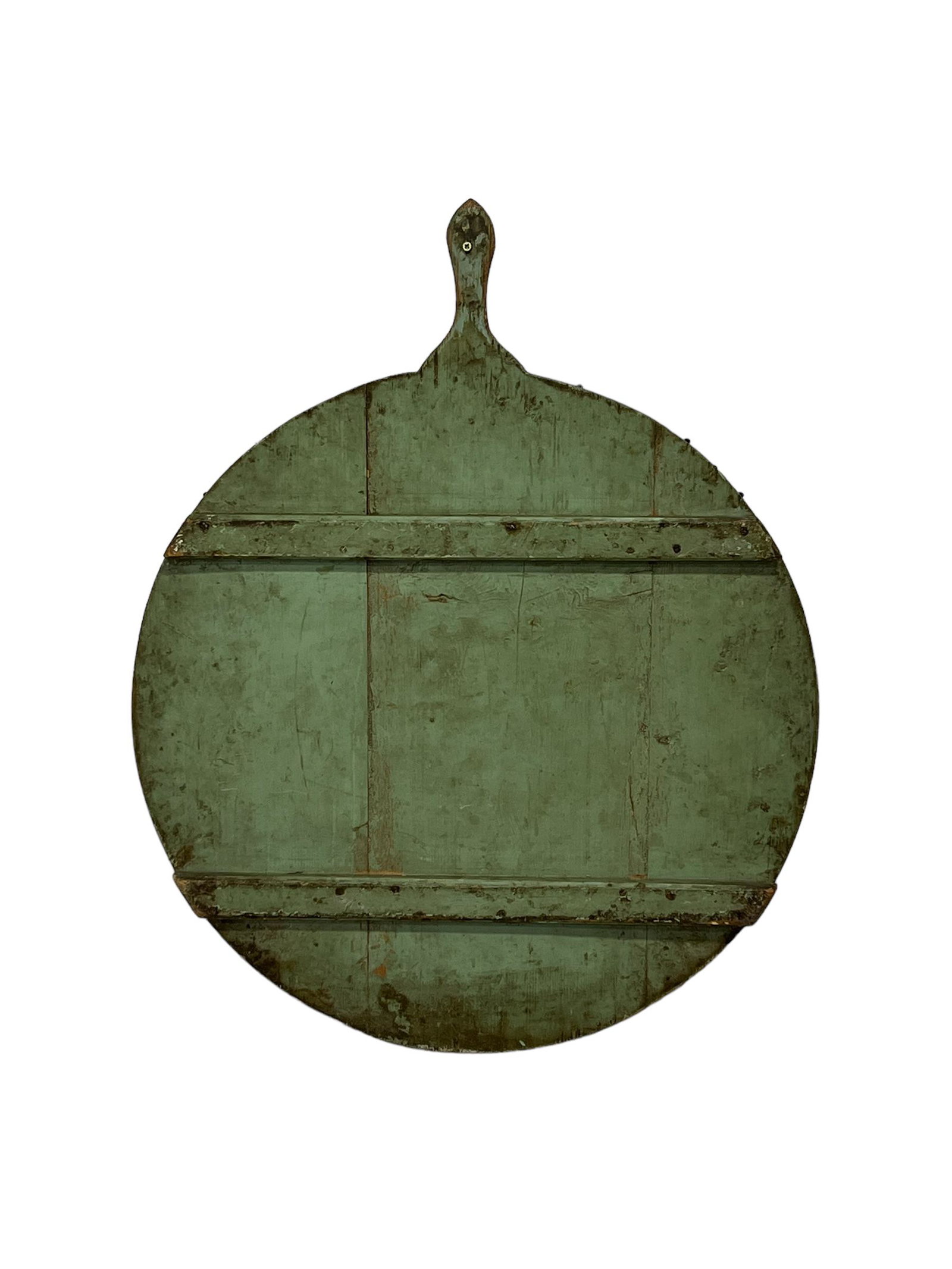 European Round Painted Bread Board 32 1/2"  x   26 1/4" (1 of 7)