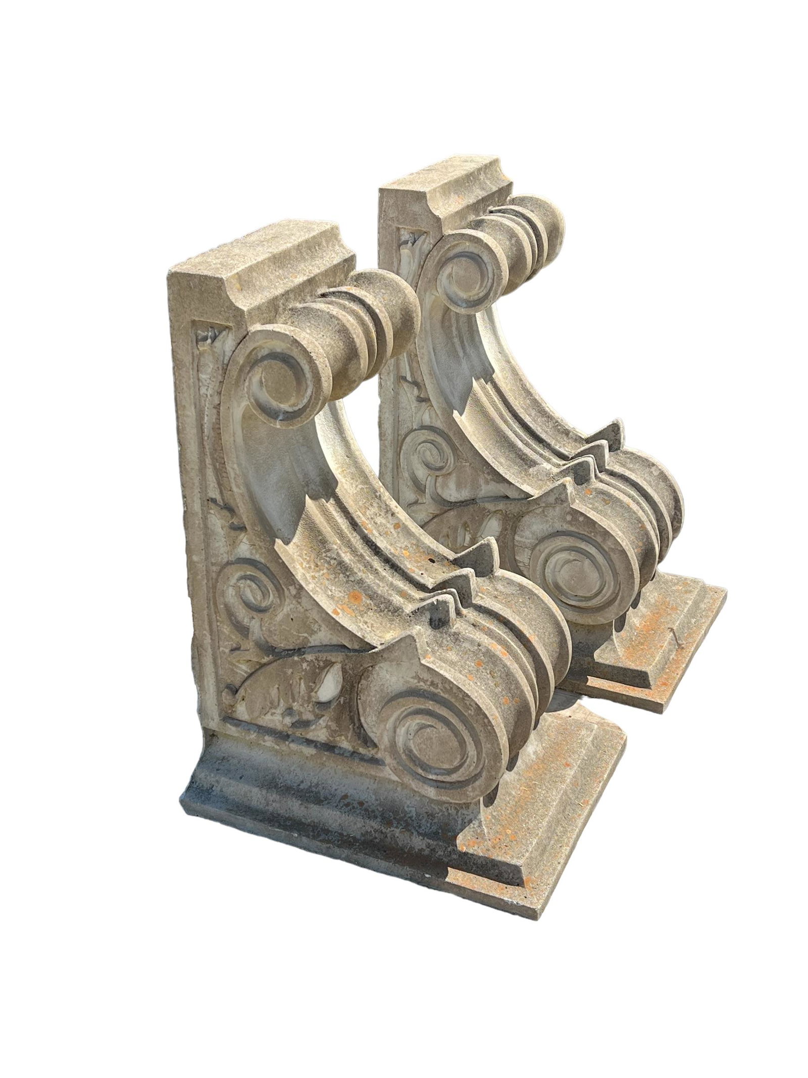 Pair of Concrete Corbels 29"  x   20 1/4"  x   15 1/2"       ea. (1 of 8)