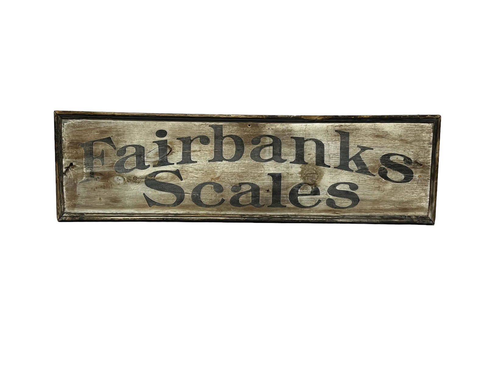 Fairbanks Scales Sign  -   wood 12 1/2"  x   43 1/8" (1 of 5)