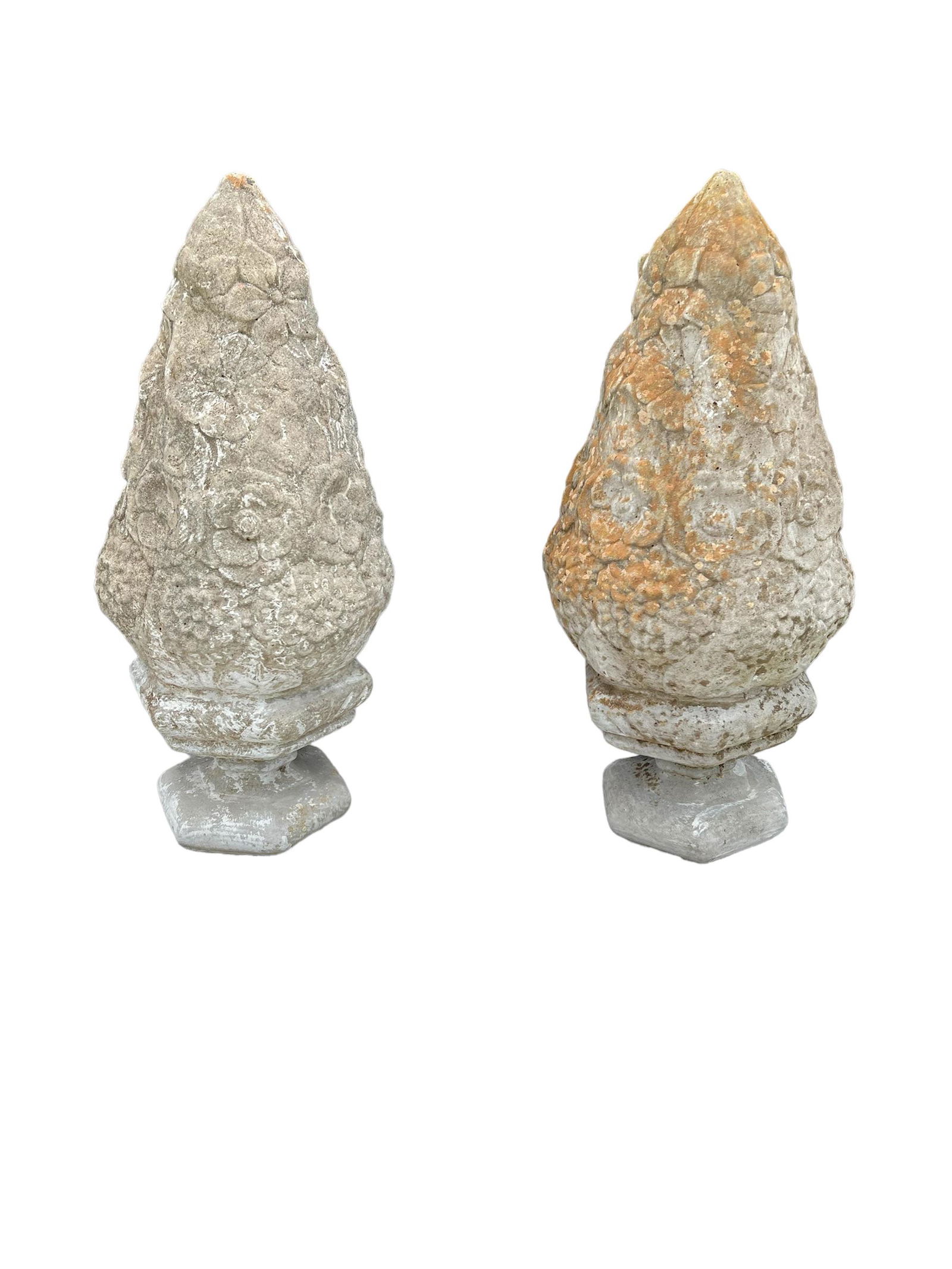 Pair of Concrete Finials 19 3/4"H,   8 1/2"  x   8 1/2"        ea. (1 of 5)