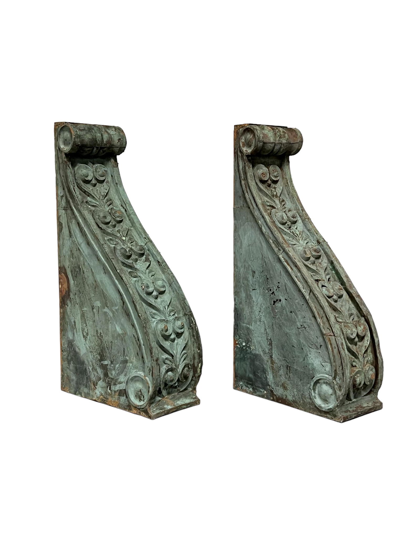 Pair of Cooper Corbels 42" x 10 1/4" x 21 1/2": Pair of Cooper Corbels 42" x 10 1/4" x 21 1/2"
