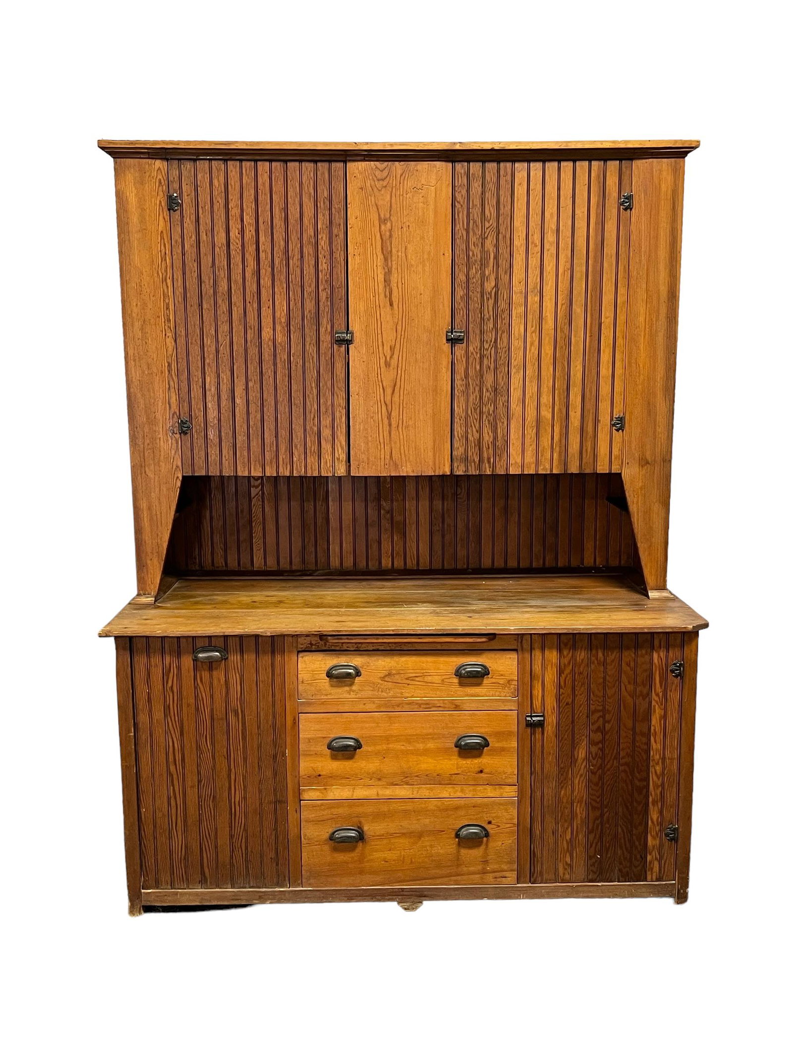 Midwestern Two Piece Step back Cupboard 82"H,   63 1/2"  x   27 5/8" (1 of 10)