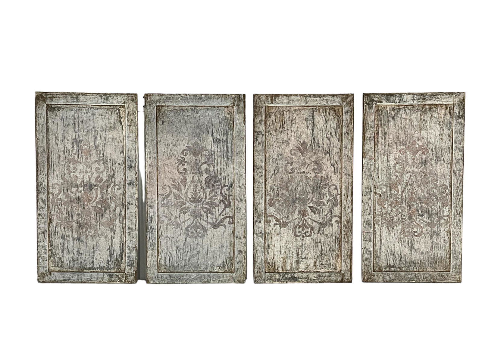 4pc. Lot of French Painted Wooden Panels 21 1/4"  x   11 1/8"       ea. (1 of 4)