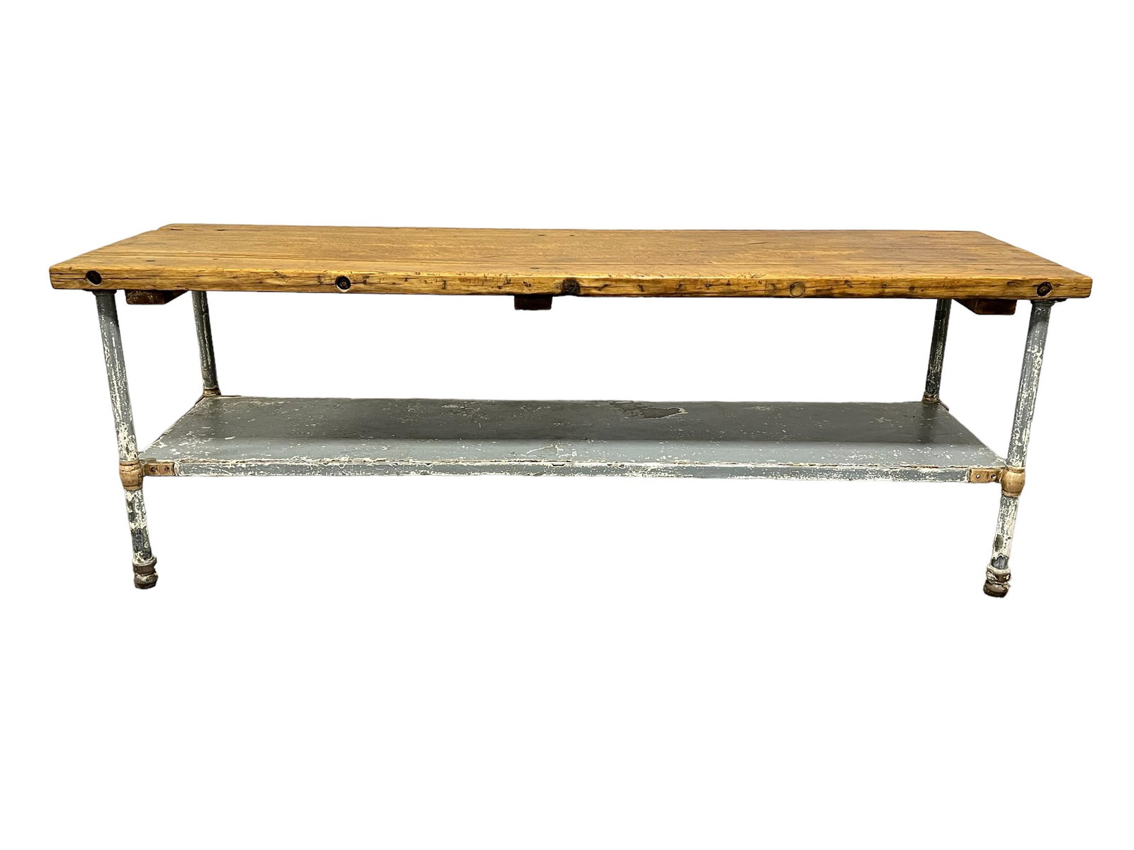 Industrial Work Table w/ Shelf 33 5/8"H,   96"L,   29 1/2"W (1 of 8)