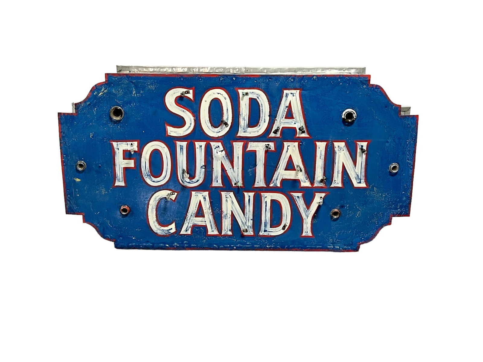 Soda Fountain Candy Can Sign 28 1/4"H,   53"  x   7 1/2" (1 of 7)