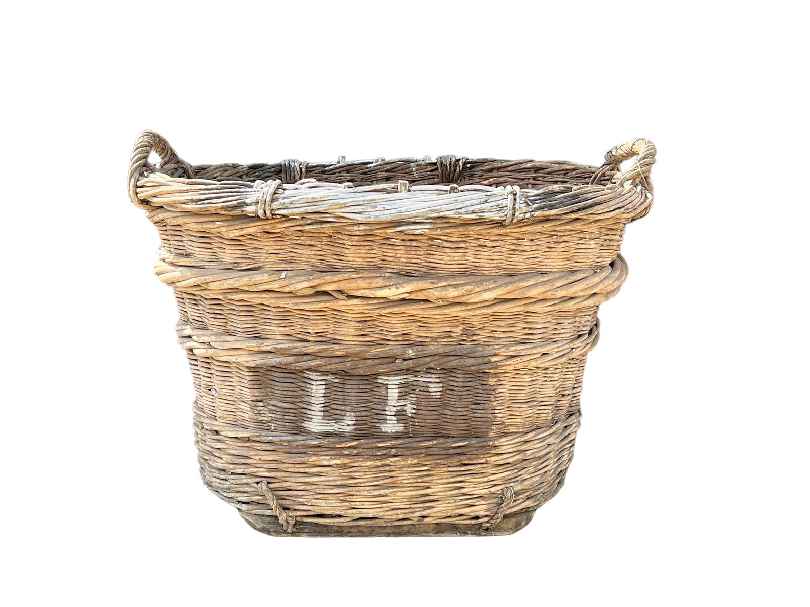 French Grape Gathering Basket 24 1/2"H,   33"  x   25 1/2" (1 of 6)