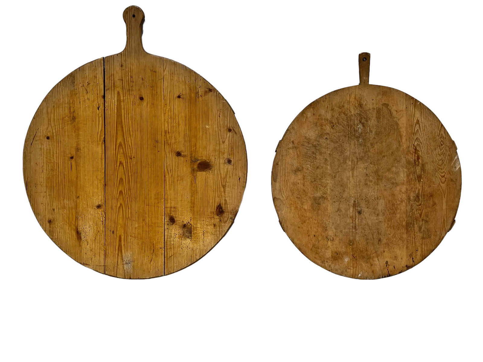 2pc. Lot Of French Round Bread Boards 35"H   x   29"D   / 29"H   x   24 1/2"D (1 of 4)