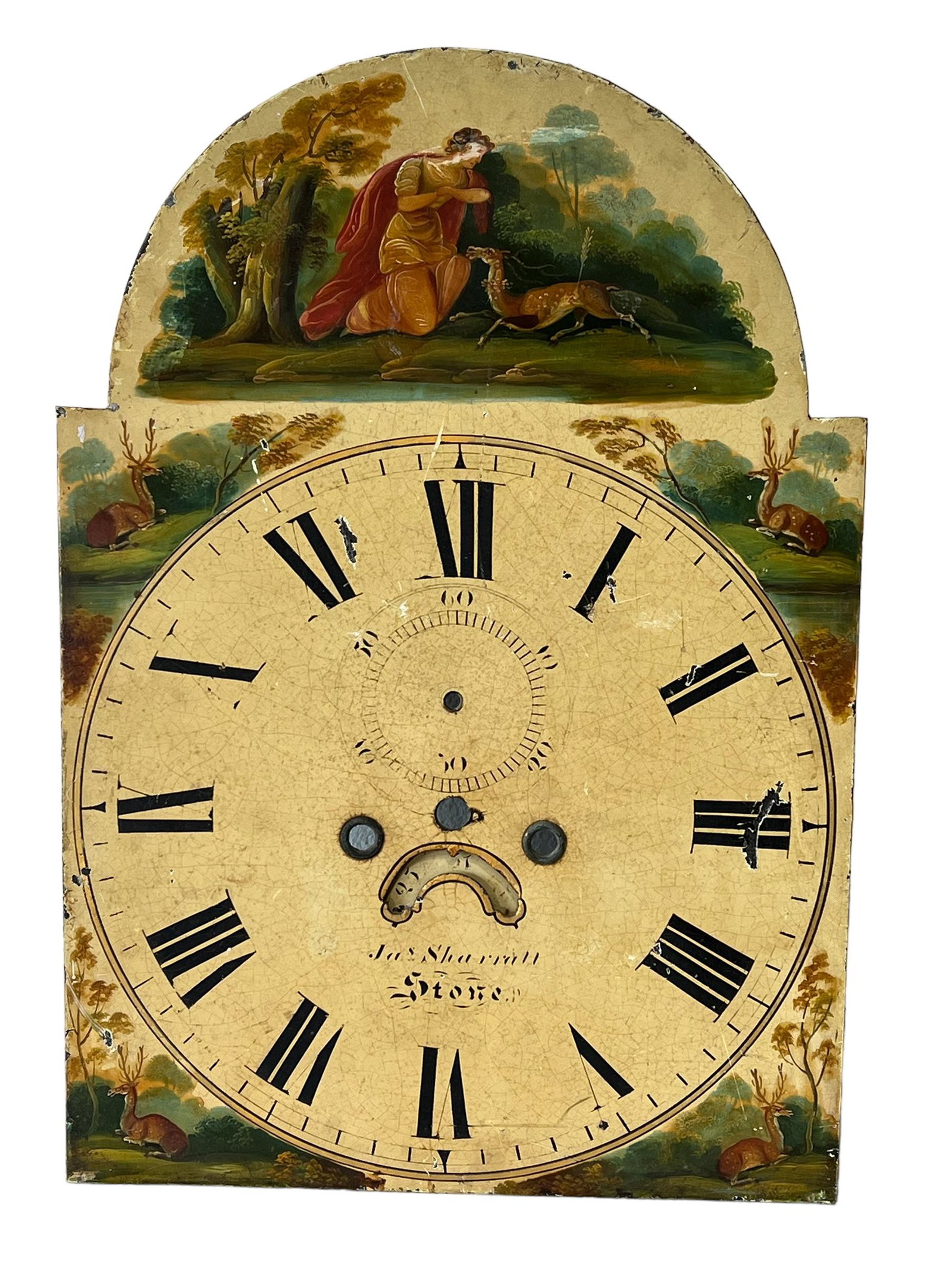 3pc. Lot of Painted Metal Clock Faces 20 1/8"  x   14"   /   18 3/4"  x   13"   /   20 1/4"  x   14 (1 of 20)