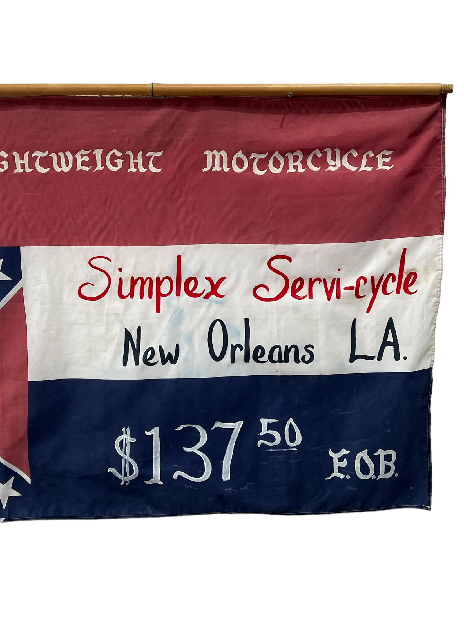 Simplex Servi-cycle Flag 35 1/4"  x   59 3/4" (1 of 8)