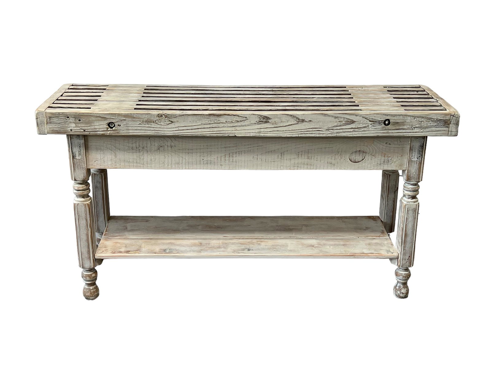 White Painted Florist Shop Work Table 31 1/2"H,   59 3/4"L,   18"W (1 of 14)