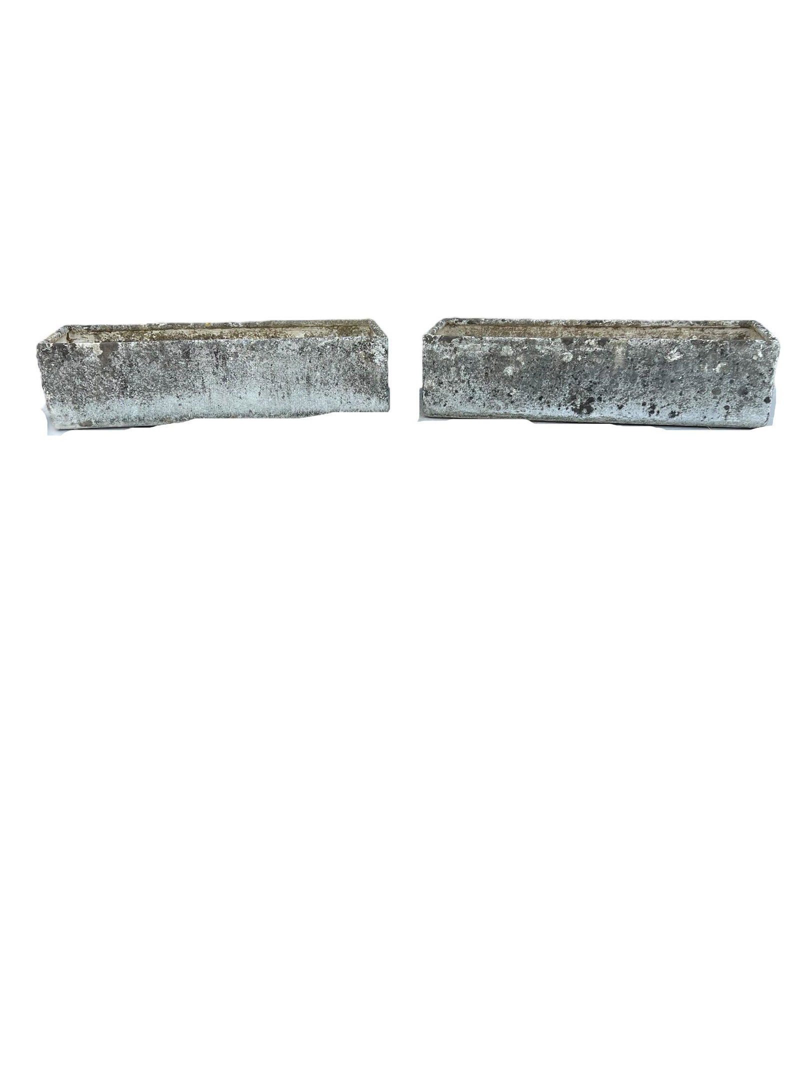 Pair Of Willy Guhl Window Box Planters 9 3/4"H   x   39 1/4"   x   14 1/4"   ea. (1 of 12)