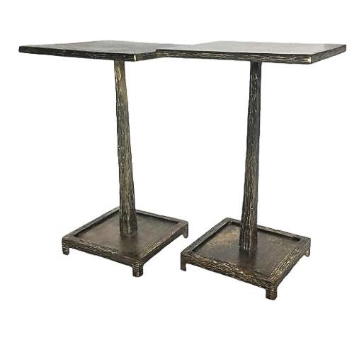 Pair John Richard Textured Brass Martini (1 of 5)