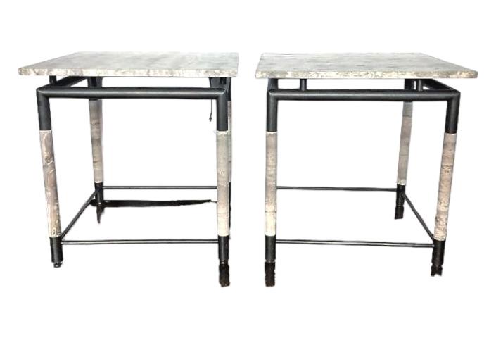 Pair Uttermost Co. Suspended Side Tables (1 of 6)