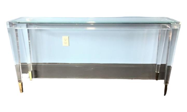 Caracole Ahhh Acrylic Console Table (1 of 6)