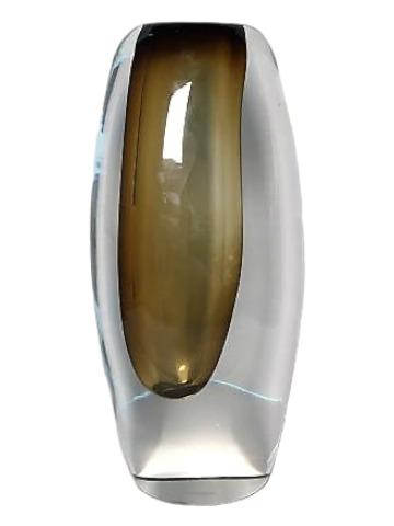 Global Views Off Set Moss Green Vase (1 of 4)