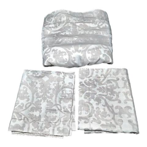 Peacock Alley King Flat Sheet & Two Shams (1 of 5)