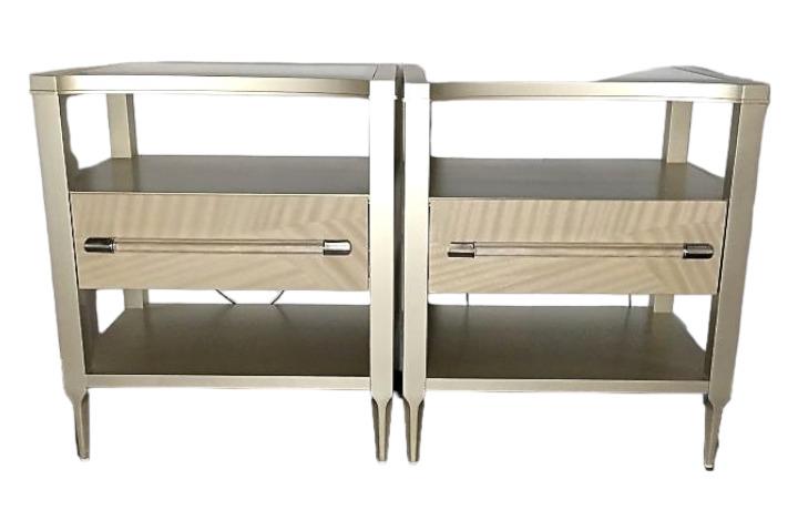 Pair Caracole Clearly Open Night Stands (1 of 7)