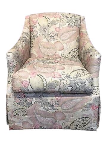 Taylor King Rose Upholstered Swivel Chair (1 of 5)