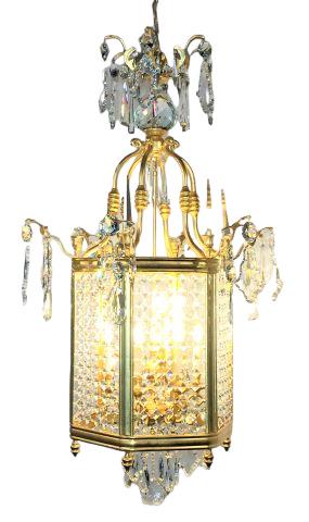 Custom Gold Leaf Lantern Crystal Prisms (1 of 6)