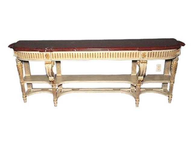 Louis XVI Style Vintage Server with Marble (1 of 7)